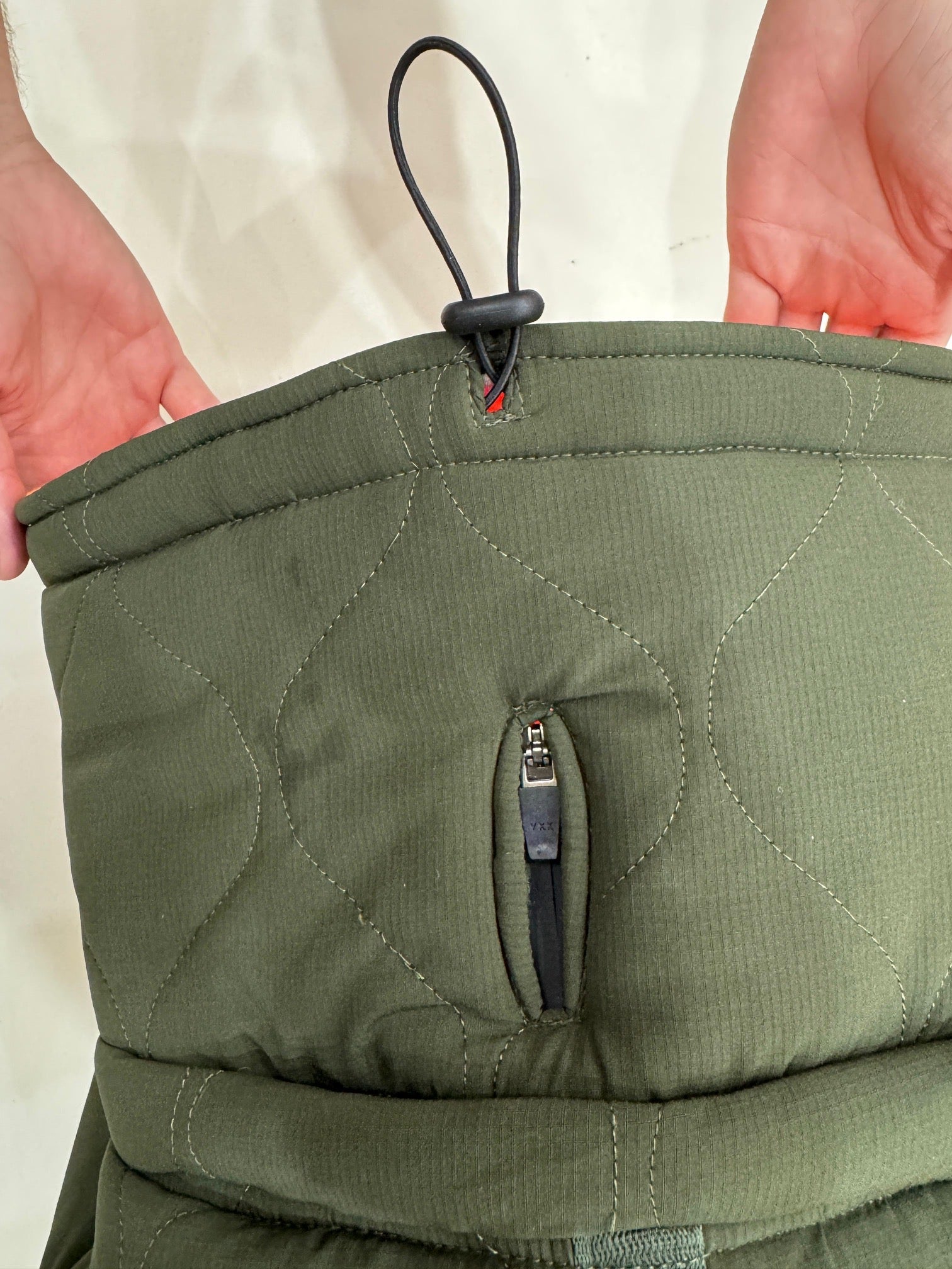 Khaki Green Puffer Jacket