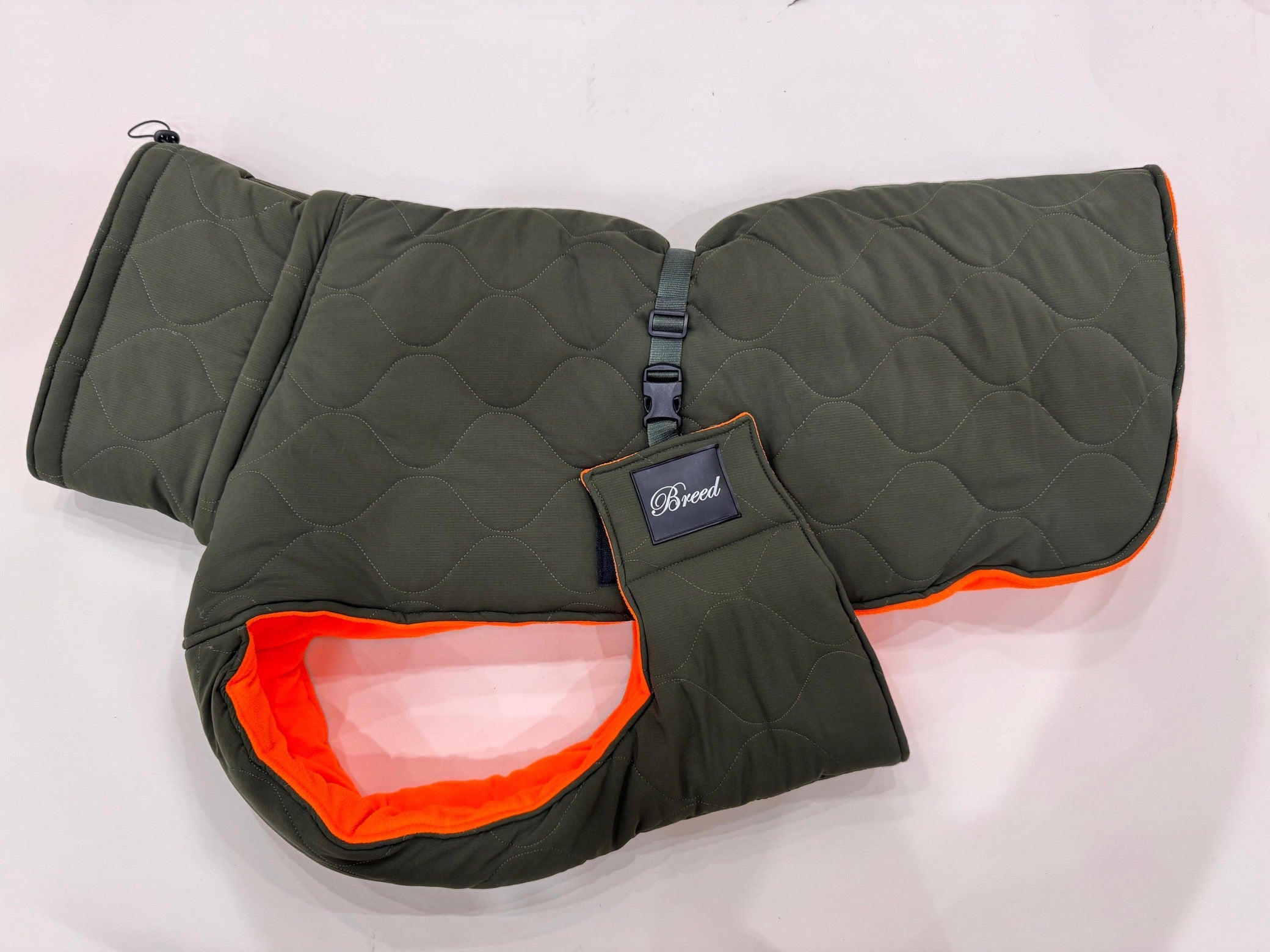 Khaki Green Puffer Jacket